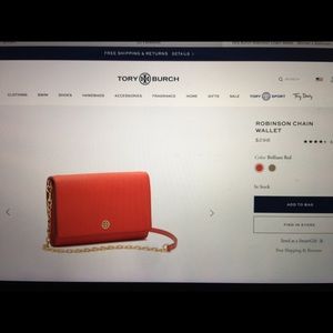 Brand New Tory Burch Robinson Chain Wallet!